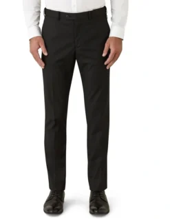 Gibson Slim Fit Plasma Black Stretch Washable Trouser Black