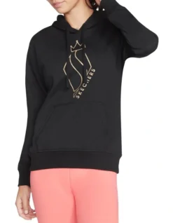 Skechers Diamond Crown Hoodie In Black