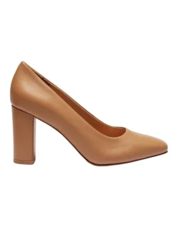 Amber Heeled Shoes In Camel Leather