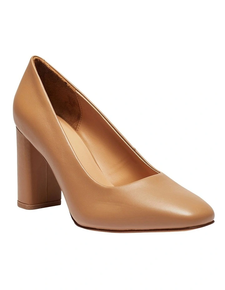 Amber Heeled Shoes In Camel Leather 4 Amber Heeled Shoes In Camel Leather - Image 2