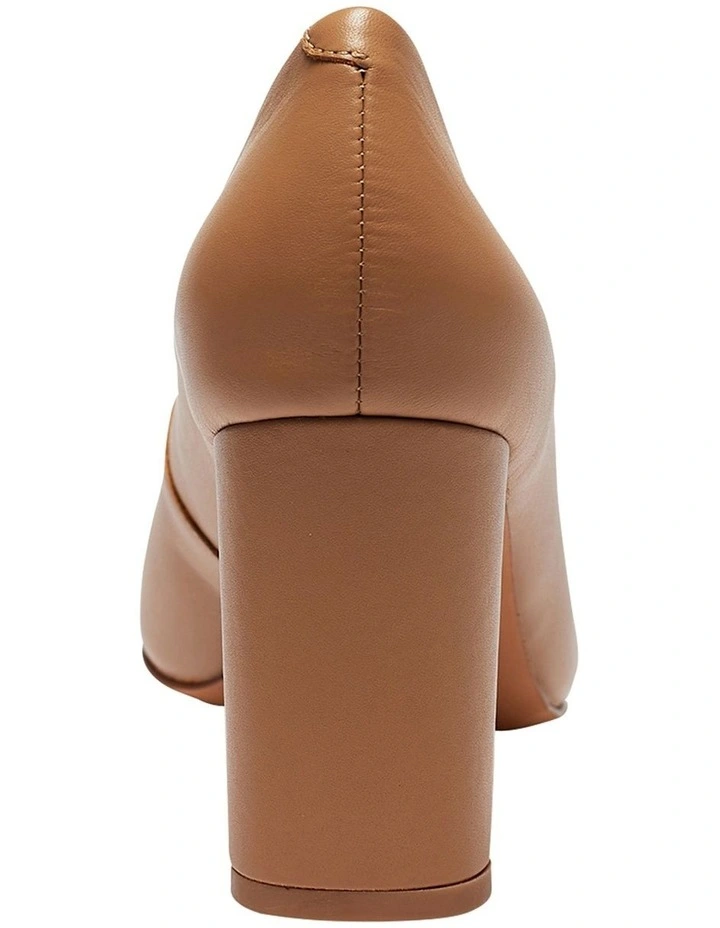 Amber Heeled Shoes In Camel Leather 7 Amber Heeled Shoes In Camel Leather - Image 5