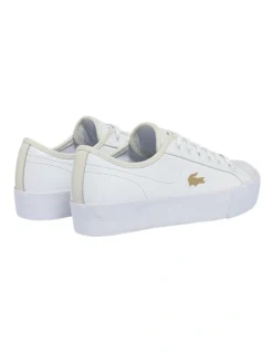 Lacoste Ziane Plus White Leather Tonal Sneakers -Myer Fashion Store 902196010 3 720x928
