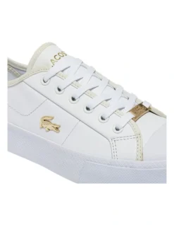 Lacoste Ziane Plus White Leather Tonal Sneakers -Myer Fashion Store 902196010 4 720x928