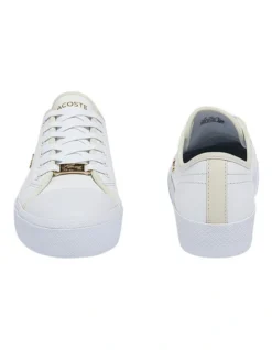 Lacoste Ziane Plus White Leather Tonal Sneakers -Myer Fashion Store 902196010 6 720x928