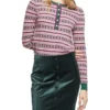 Oxford Nicole Pattern Knit Green/Purple -Myer Fashion Store 902509030 1 720x928