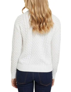 Oxford Sonia Cable Knit Jumper Ivory 10 Oxford Sonia Cable Knit Jumper Ivory -Myer Fashion Store 902513080 3 720x928