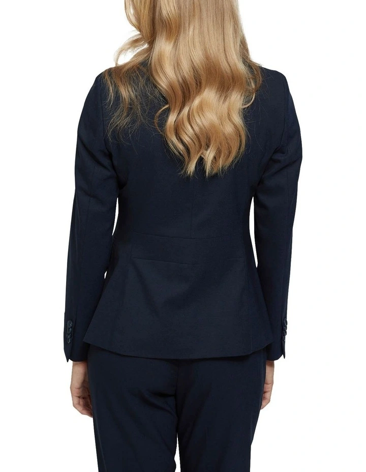 Oxford Alexa Wool Stretch Suit Jacket Navy 5 Oxford Alexa Wool Stretch Suit Jacket Navy - Image 3