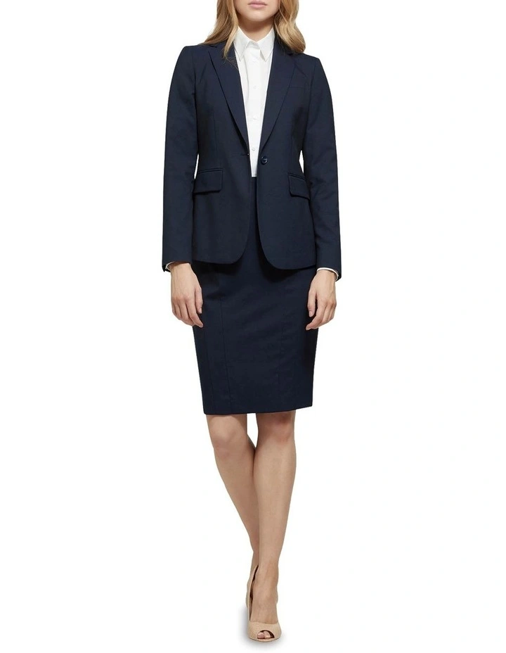 Oxford Alexa Wool Stretch Suit Jacket Navy 9 Oxford Alexa Wool Stretch Suit Jacket Navy - Image 7