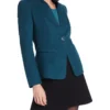 Leia Collarless Jacket Petrol 2 Leia Collarless Jacket Petrol -Myer Fashion Store 903544030 1 720x928
