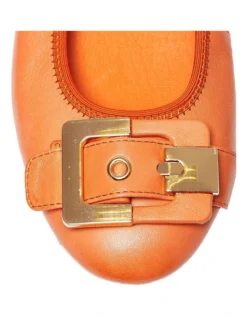 Pentagon Flat Shoes In Orange Leather 13 Pentagon Flat Shoes In Orange Leather -Myer Fashion Store 903612340 7 720x928