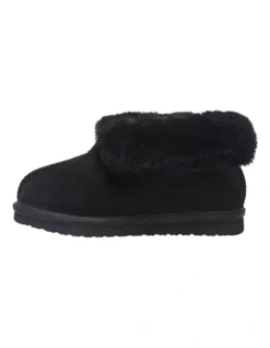 Pixie Black Suede Slippers 11 Pixie Black Suede Slippers -Myer Fashion Store 903736360 3 720x928
