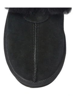 Pixie Black Suede Slippers 15 Pixie Black Suede Slippers -Myer Fashion Store 903736360 7 720x928