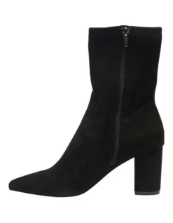 Karly Black Stretch Suede Boots -Myer Fashion Store 903850210 3 720x928