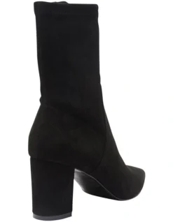 Karly Black Stretch Suede Boots -Myer Fashion Store 903850210 4 720x928