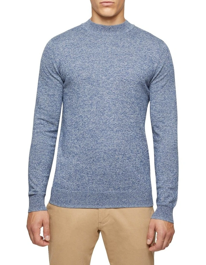 Oxford Bart Funnel Neck Knit Navy 3 Oxford Bart Funnel Neck Knit Navy