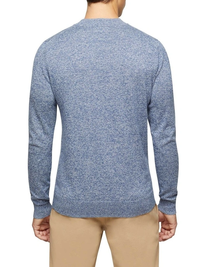 Oxford Bart Funnel Neck Knit Navy 5 Oxford Bart Funnel Neck Knit Navy - Image 3