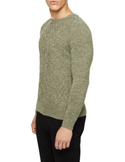 Oxford Rex Cable Knit Green -Myer Fashion Store 905635450 2 720x928