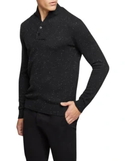 Oxford Digby Donegal Shawl Neck Knit Black 9 Oxford Digby Donegal Shawl Neck Knit Black -Myer Fashion Store 905636620 2 720x928