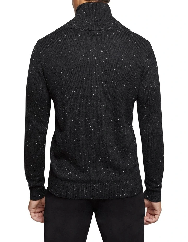 Oxford Digby Donegal Shawl Neck Knit Black 5 Oxford Digby Donegal Shawl Neck Knit Black - Image 3