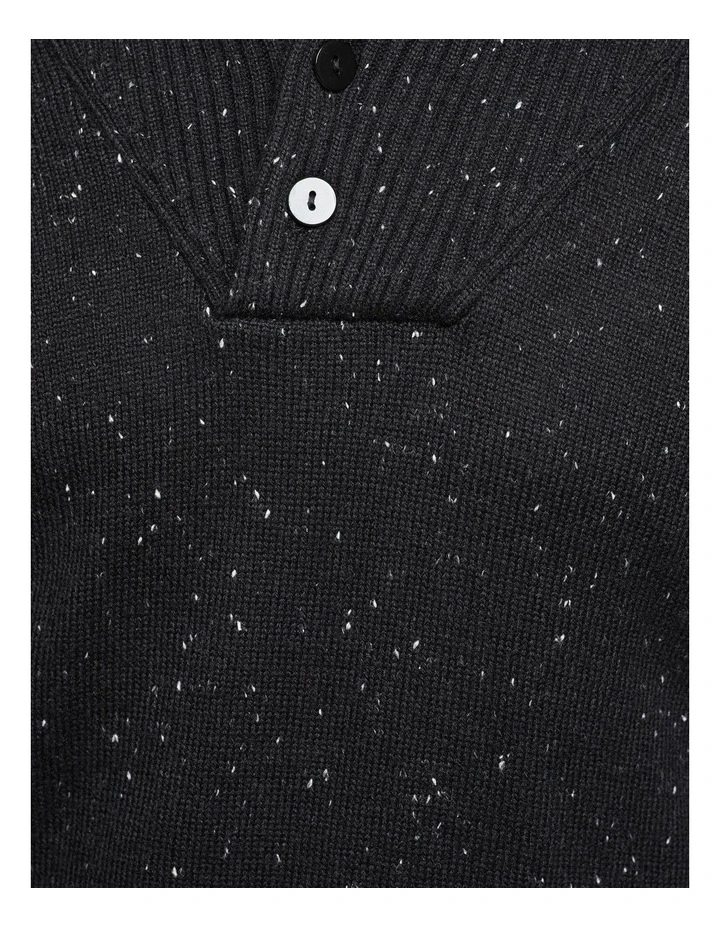 Oxford Digby Donegal Shawl Neck Knit Black 8 Oxford Digby Donegal Shawl Neck Knit Black - Image 6