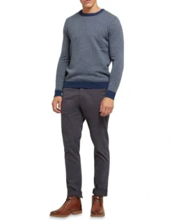 Oxford Tully Wool Blend Herringbone Knit Navy/Grey 12 Oxford Tully Wool Blend Herringbone Knit Navy/Grey -Myer Fashion Store 905637430 5 720x928