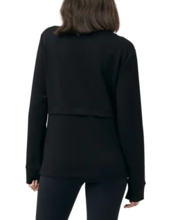 Holly Soft Knit Nursing Jumper In Black -Myer Fashion Store 905981680 3 1 720x928