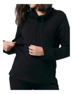 Holly Soft Knit Nursing Jumper In Black -Myer Fashion Store 905981680 4 1 720x928