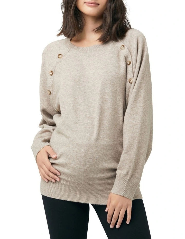 Megan Nursing Knit In Latte 3 Megan Nursing Knit In Latte