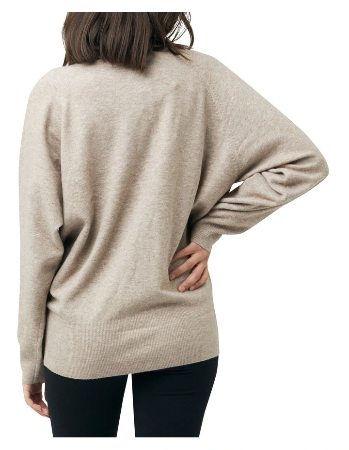 Megan Nursing Knit In Latte 5 Megan Nursing Knit In Latte - Image 3