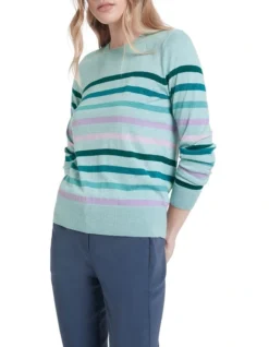 The Winner Is Knit Top Mist Melange