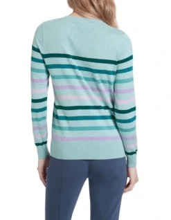 The Winner Is Knit Top Mist Melange -Myer Fashion Store 906278500 3 720x928