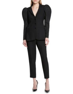 Black Diamonds Bold Sleeve Blazer Jacket