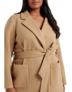 Sarah Wrap Coat Camel -Myer Fashion Store 906875380 906883480 4 720x928