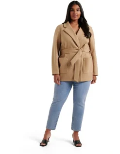 Sarah Wrap Coat Camel -Myer Fashion Store 906875380 906883480 5 720x928