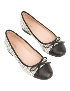 Ana Tweed Ballet Shoes Black/White 7 Ana Tweed Ballet Shoes Black/White -Myer Fashion Store 907463530 3 720x928