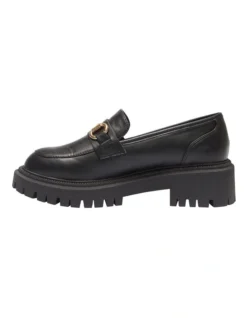 Samuel Black Smooth Flat Shoes -Myer Fashion Store 907811020 3 720x928