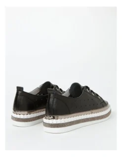 Regatta Clara Black Leather Sneaker -Myer Fashion Store 908008930 6 720x928