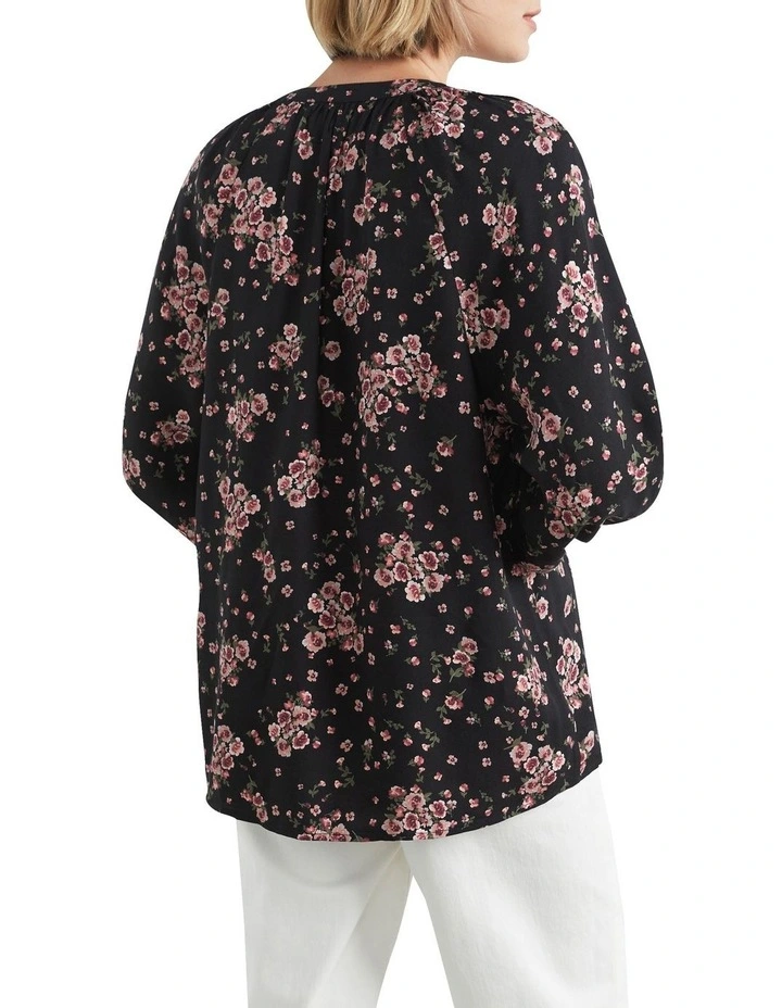 French Connection Floral Button Through Shirt Multi 5 French Connection Floral Button Through Shirt Multi - Image 3