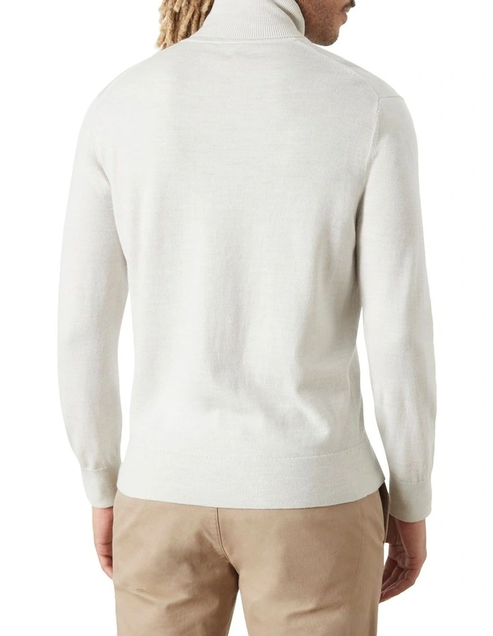 Bakeer Merino Wint White T-Neck 4 Bakeer Merino Wint White T-Neck - Image 2