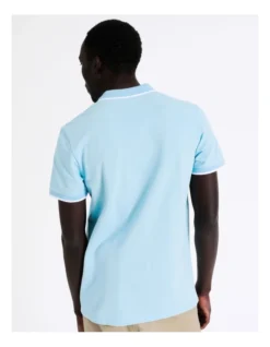 Amalfi Pique Polo In Light Blue -Myer Fashion Store 910011250 6 720x928