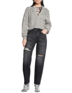 Mystery Ride Cardigan Grey Marle