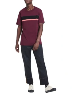 Kynan Short Sleeve T-Shirt Merlot -Myer Fashion Store 912779020 2 720x928