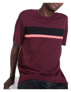 Kynan Short Sleeve T-Shirt Merlot -Myer Fashion Store 912779020 4 720x928