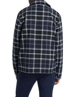 Ocean Zip Harrington In Navy Check -Myer Fashion Store 912786580 3 720x928