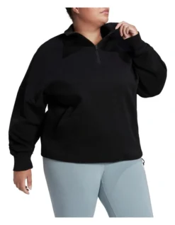 ADIDAS Sportswear Future Icons Quarter-Zip Sweatshirt Black -Myer Fashion Store 913036510 3 1 720x928