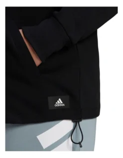 ADIDAS Sportswear Future Icons Quarter-Zip Sweatshirt Black -Myer Fashion Store 913036510 4 1 720x928