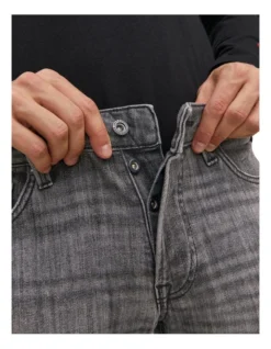 Jack & Jones Tim Vintage Recycled Cotton Jeans In Black Denim -Myer Fashion Store 913893040 3 720x928