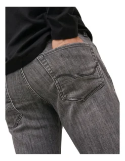 Jack & Jones Tim Vintage Recycled Cotton Jeans In Black Denim -Myer Fashion Store 913893040 4 720x928