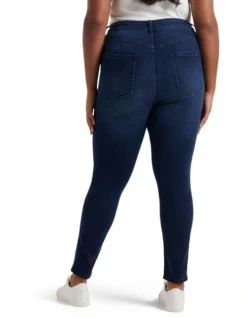 Belinda High Rise Ankle Grazer Jeans In Blue -Myer Fashion Store 913972240 2 720x928
