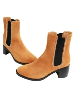 Remember Tonight Camel Suede Chelsea Boot -Myer Fashion Store 914093380 4 720x928